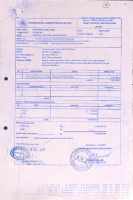 Belanja modal pengadaan printer epson L360. Rp. 17.402.000