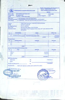 Belanja Modal Pengadaan Mesin Foto Copy (01.013) pada tanggal 3 November 2015 Sekretariat DPRD Ka...